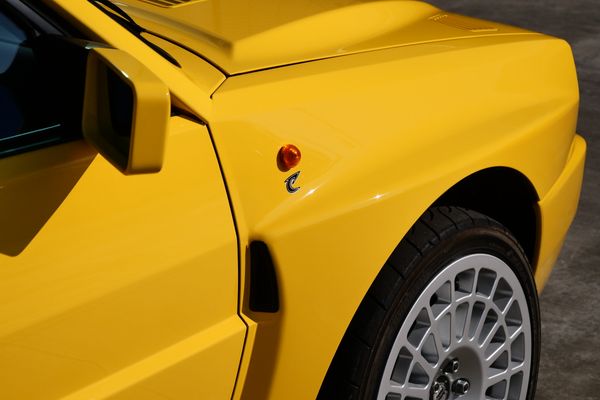 Yellow 1994 Lancia Delta Integrale Evo 2 previously sold by Sandbox Motors