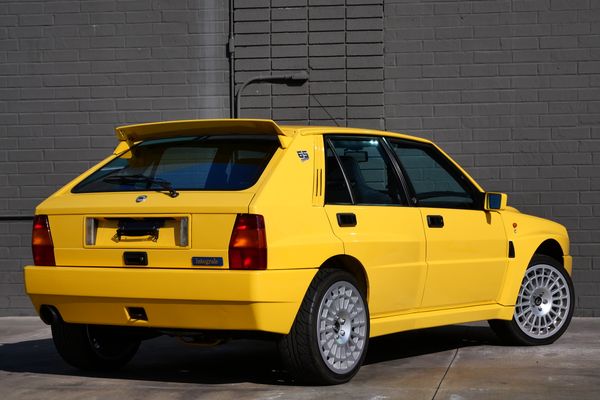 Yellow 1994 Lancia Delta Integrale Evo 2 previously sold by Sandbox Motors