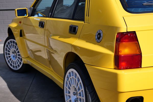 Yellow 1994 Lancia Delta Integrale Evo 2 previously sold by Sandbox Motors