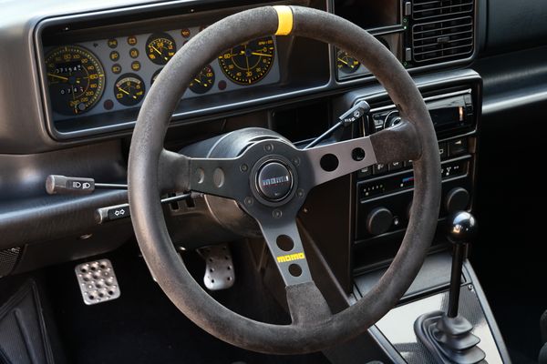 Yellow 1994 Lancia Delta Integrale Evo 2 previously sold by Sandbox Motors