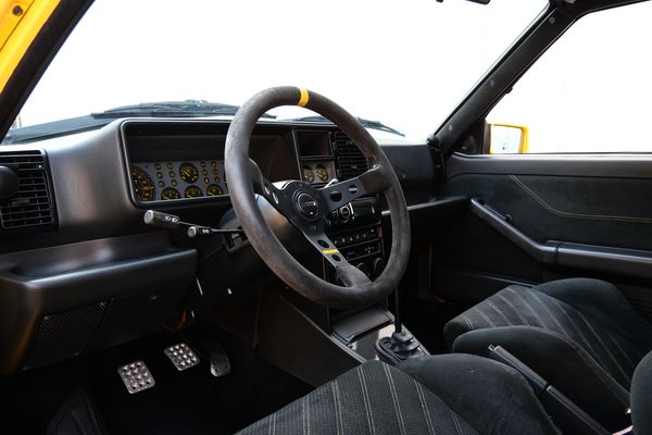 Yellow 1994 Lancia Delta Integrale Evo 2 previously sold by Sandbox Motors