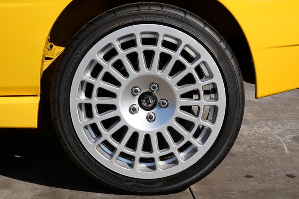Yellow 1994 Lancia Delta Integrale Evo 2 previously sold by Sandbox Motors