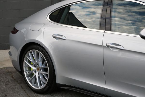 Rhodium Silver Metallic 2018 Porsche Panamera Turbo S E-Hybrid sold by Sandbox Motors