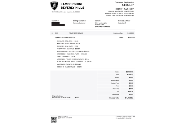 2020 Lamborghini Huracan EVO Spyder Sold by Sandbox Motors