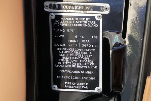 1995 Rolls-Royce Corniche IV