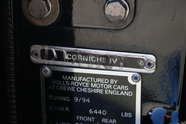 1995 Rolls-Royce Corniche IV