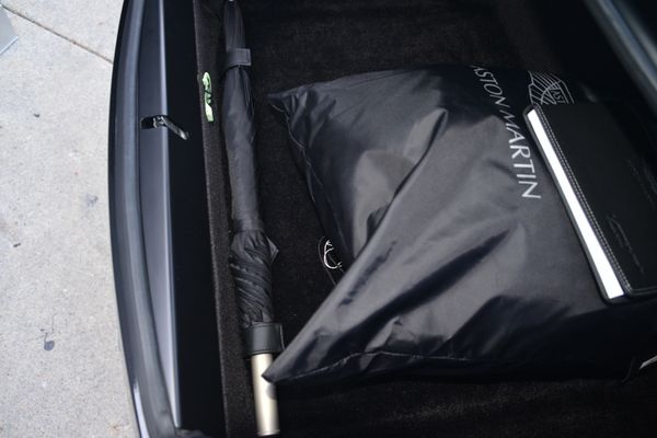 Black and red 2015 Aston Martin Vanquish Q Collection for sale by Sandbox Motors.