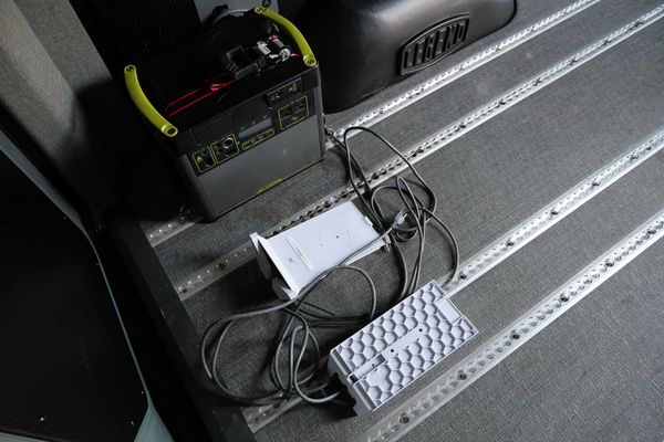 Silver 2022 Mercedes-Benz Sprinter 2500 4x4 custom camper conversion for sale by Sandbox Motors.