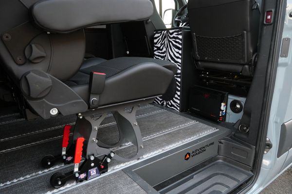 Silver 2022 Mercedes-Benz Sprinter 2500 4x4 custom camper conversion for sale by Sandbox Motors.