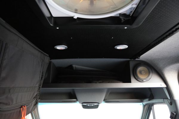 Silver 2022 Mercedes-Benz Sprinter 2500 4x4 custom camper conversion for sale by Sandbox Motors.