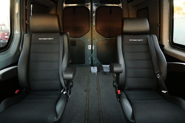 Silver 2022 Mercedes-Benz Sprinter 2500 4x4 custom camper conversion for sale by Sandbox Motors.
