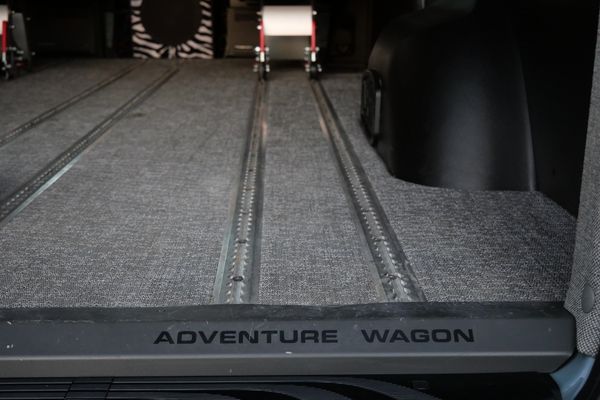 Silver 2022 Mercedes-Benz Sprinter 2500 4x4 custom camper conversion for sale by Sandbox Motors.